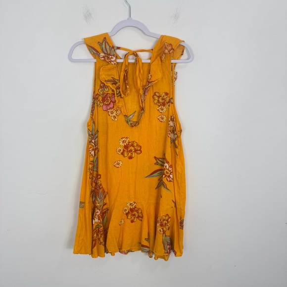 Free People Summer In Tulum Floral Printed Tunic Top Size Large - Picture 7 of 12